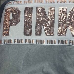 Sequin PINK Logo Sweatshirt